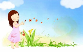 桌面壁纸之清纯女孩