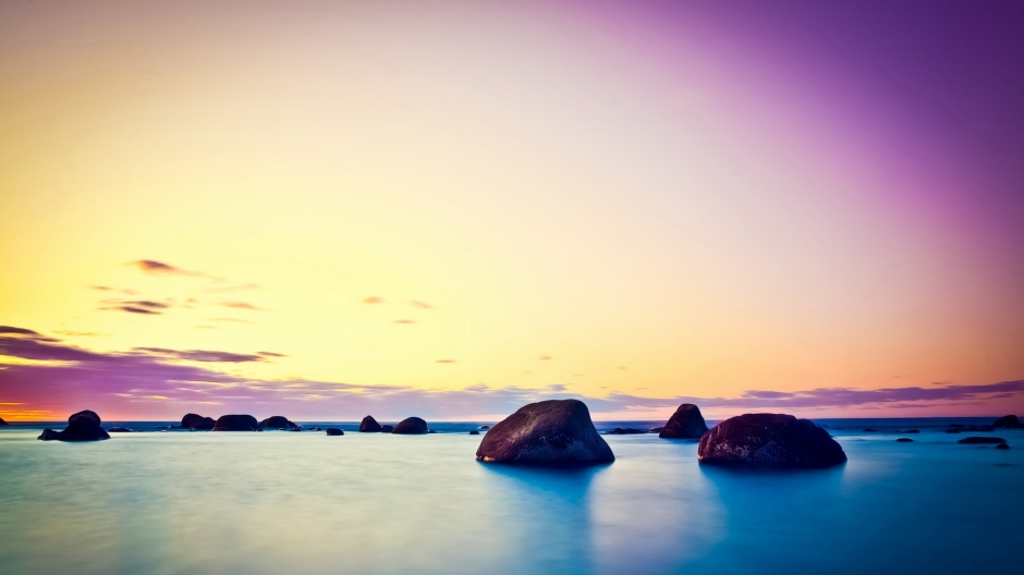 海滩自然风光宽屏高清壁纸