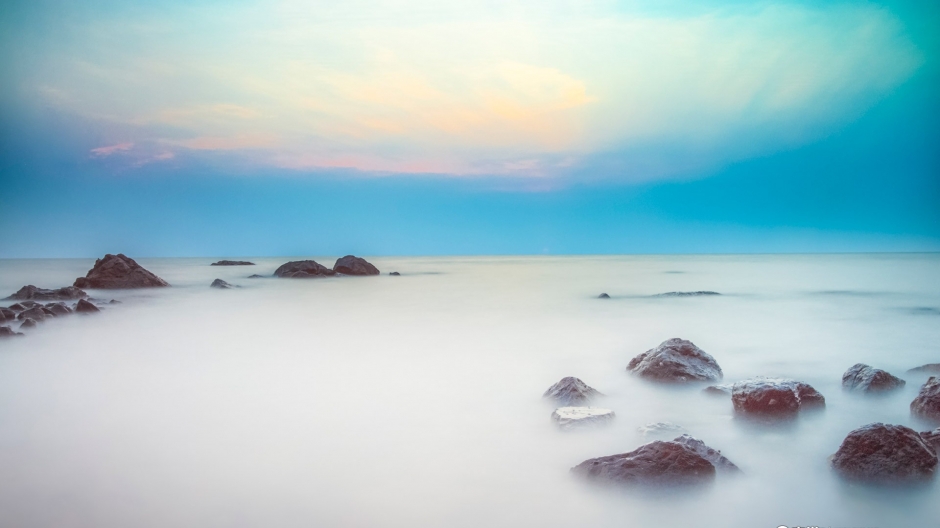 海滩自然风光宽屏高清壁纸