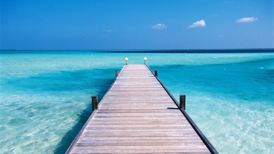 海滩自然风光宽屏高清壁纸