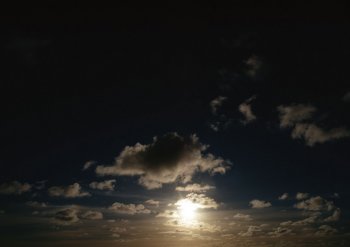 光芒四射的夕阳唯美高清风景图片大全