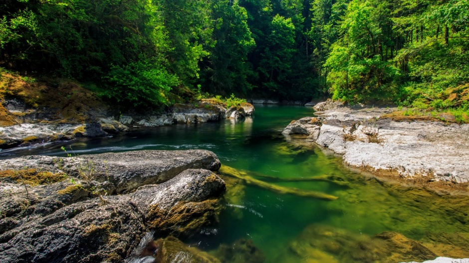 清新秀丽的山水风景图画