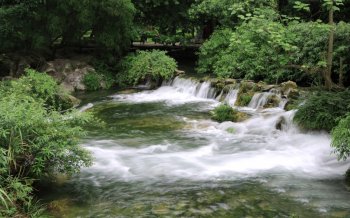 花溪公园美丽景色桌面壁纸