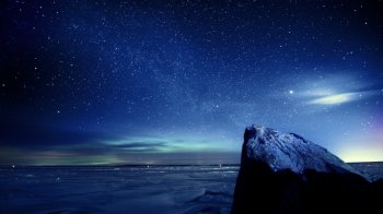 唯美夜晚漫天星空风景图片