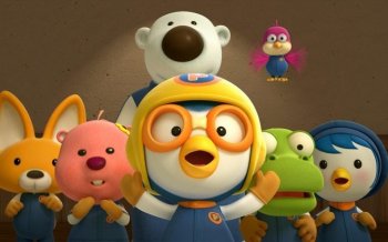 波鲁鲁冰雪大冒险电脑桌面壁纸