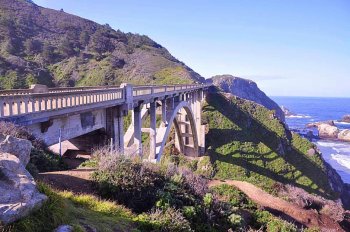 精选美国旧金山比克斯比河大桥桌面壁纸下载