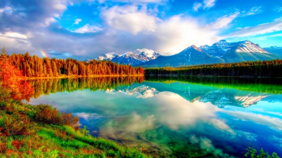 梦幻蓝天白云清新风景图片