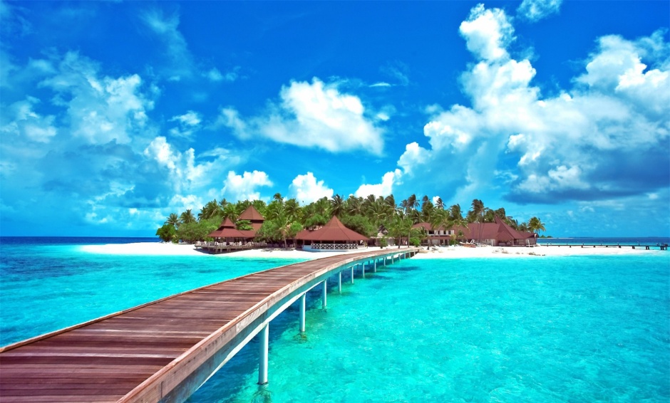 梦幻蓝天白云清新风景图片