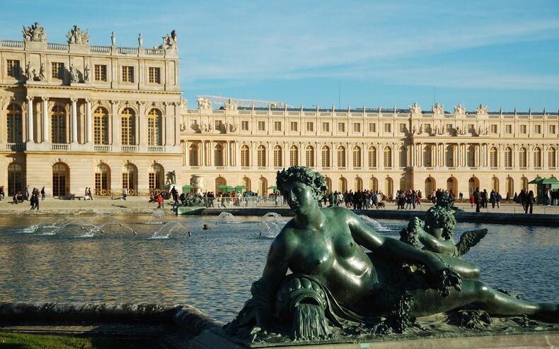 法国巴黎凡尔赛宫唯美建筑风景图片