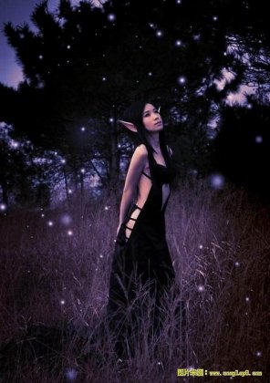 唯美暗夜精灵cosplay图片欣赏