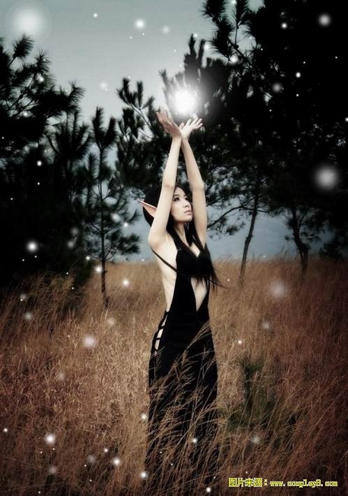 唯美暗夜精灵cosplay图片欣赏