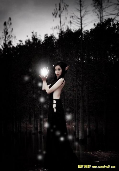 唯美暗夜精灵cosplay图片欣赏