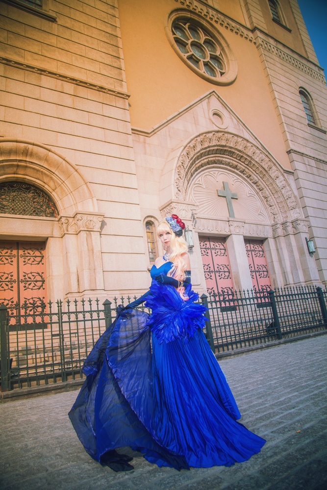 粉色萌妹cosplay写真摄影