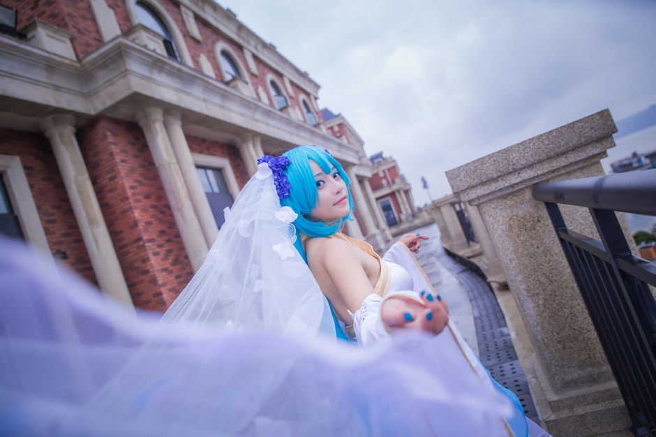 Miku花嫁cosplay美女图片
