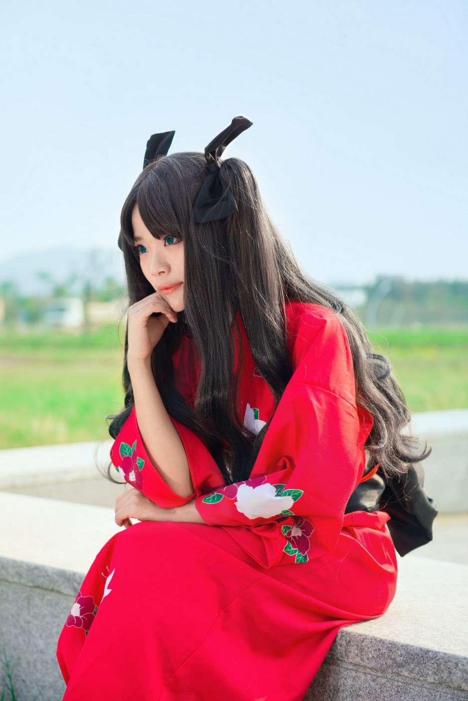 和服美少女远坂凛Cosplay精美图片