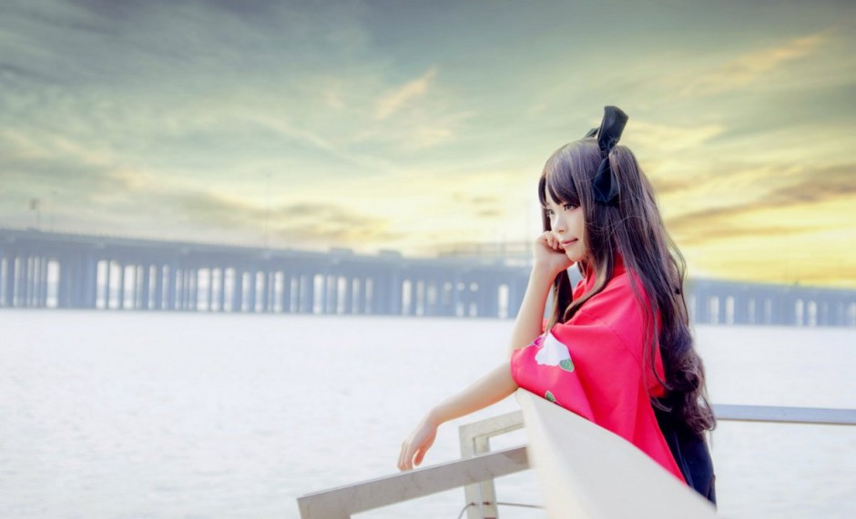 和服美少女远坂凛Cosplay精美图片