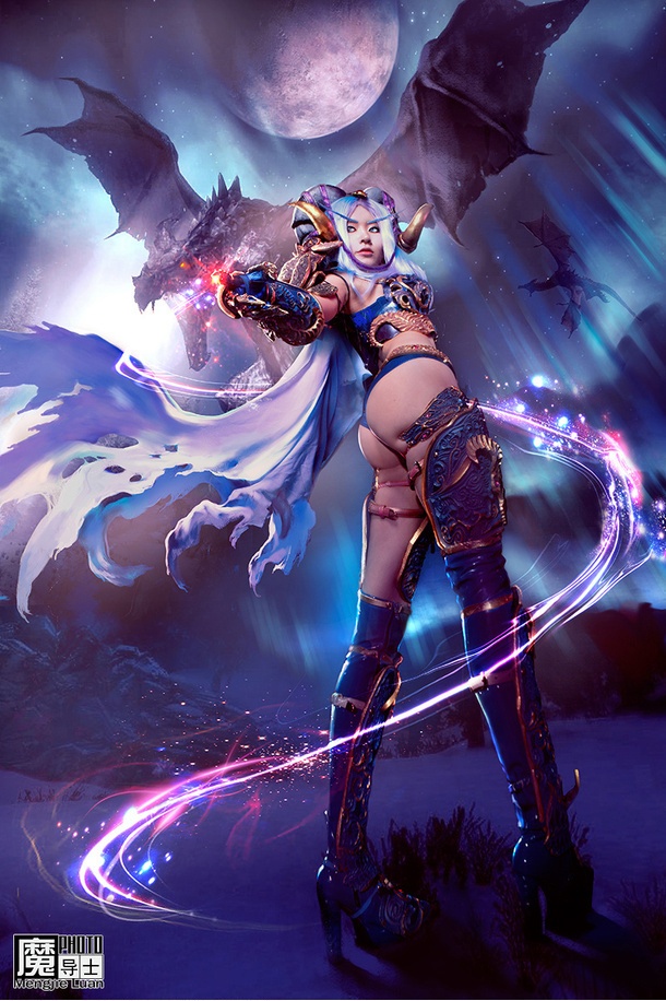 魔兽世界cosplay蓝龙图片赏析