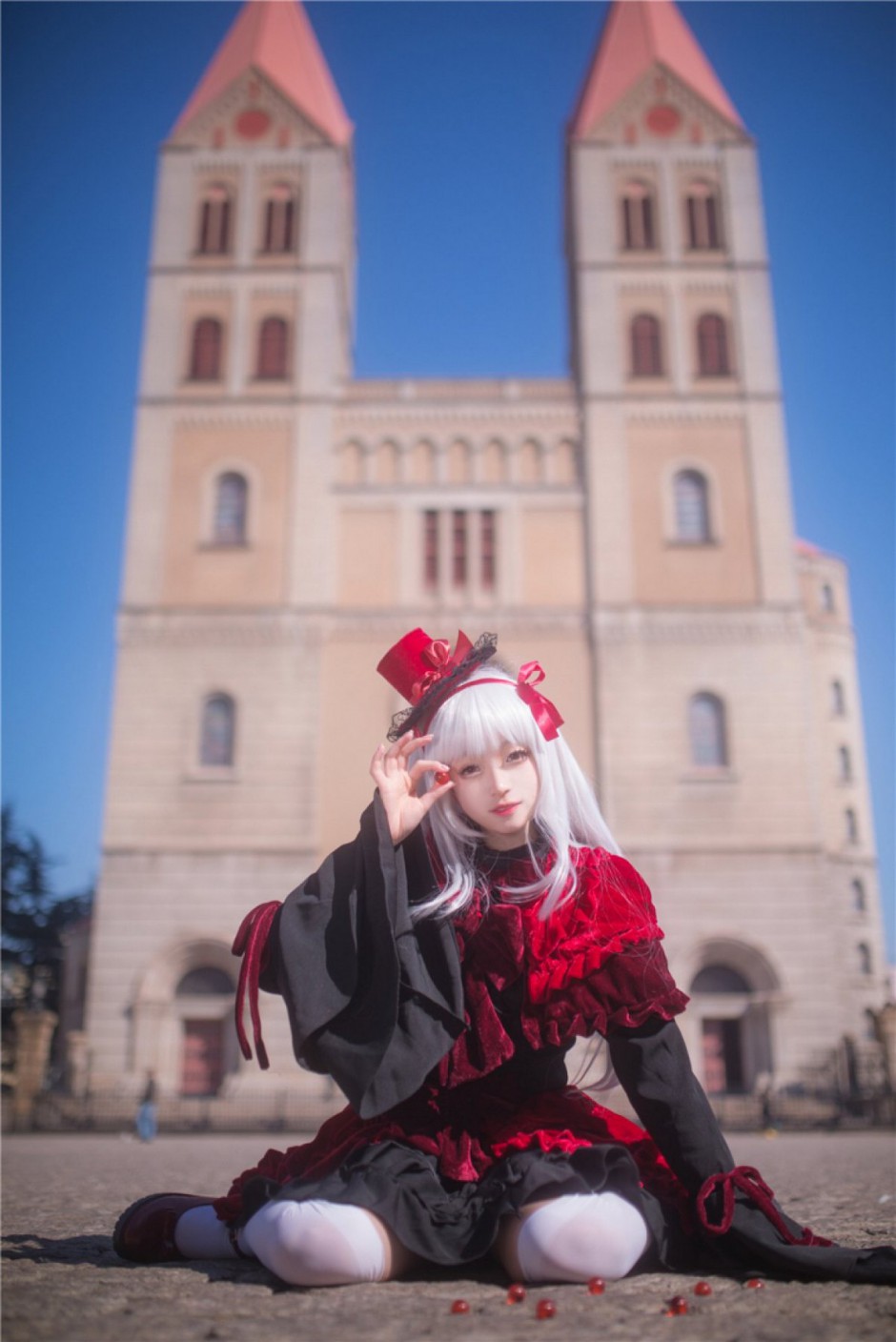 动漫美女栉名安娜cos妆图