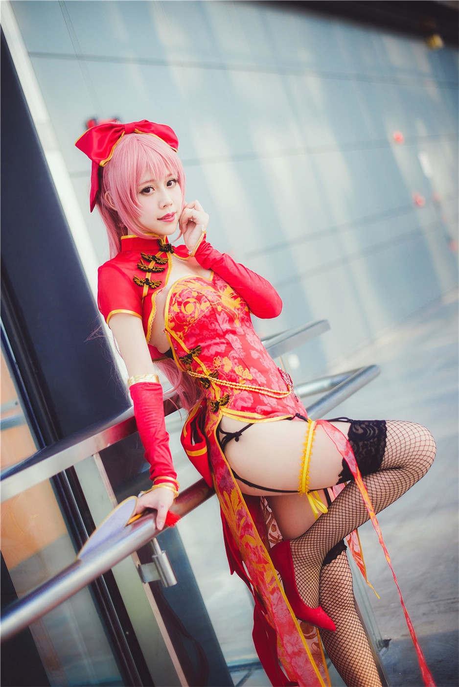 旗袍美女cosplay巡音Luka福利图片