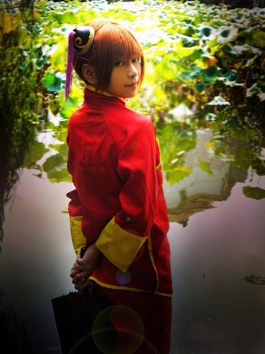 超萌的美少女银魂神乐cos图片