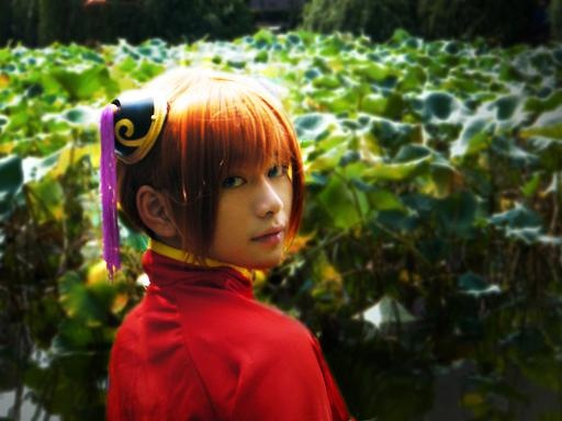 超萌的美少女银魂神乐cos图片