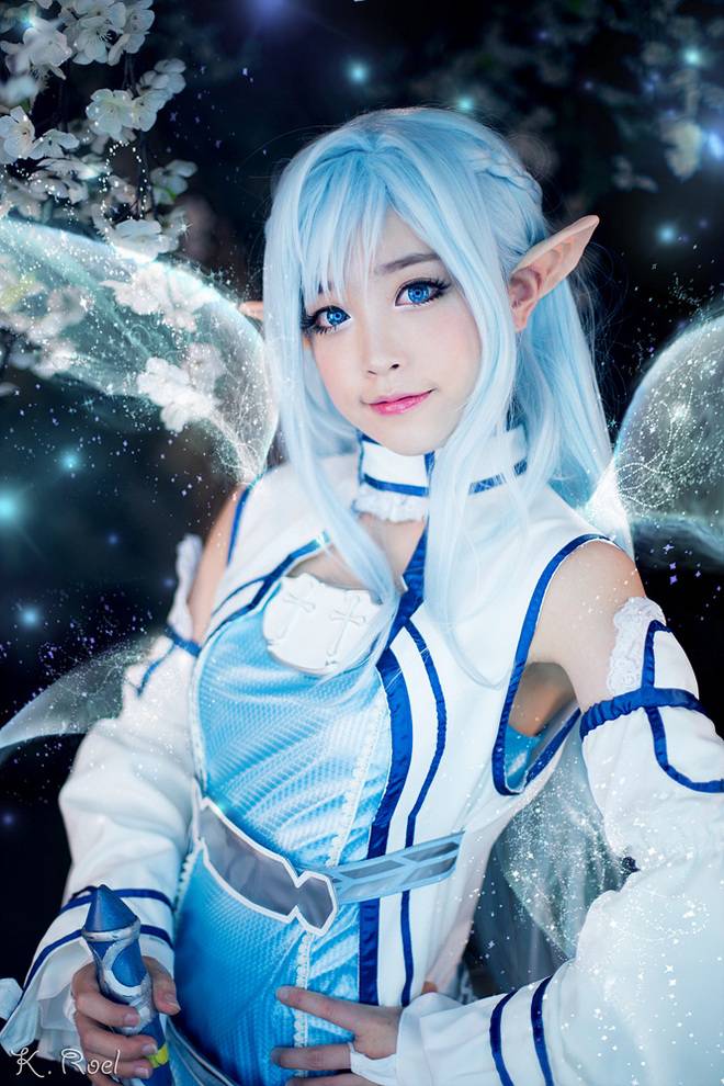 美女cosplay动漫人物亚丝娜图片