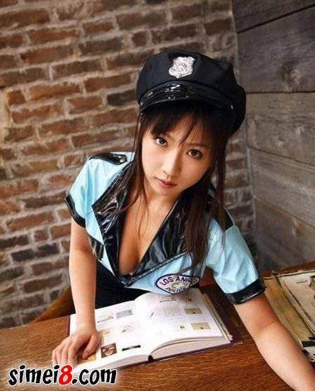 火辣的性感cosplay美女摄影图