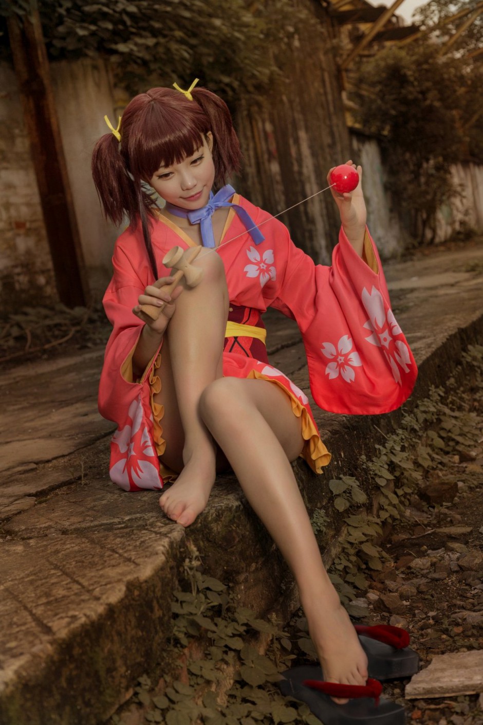 双马尾萌妹cosplay美女壁纸