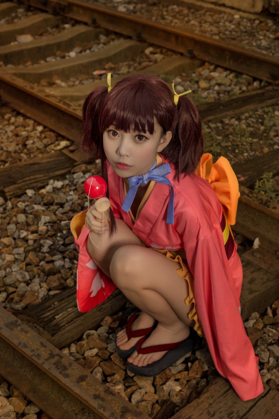 双马尾萌妹cosplay美女壁纸