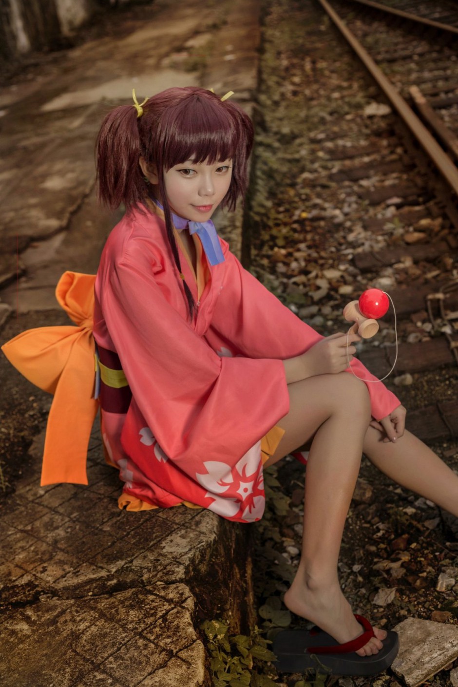 双马尾萌妹cosplay美女壁纸