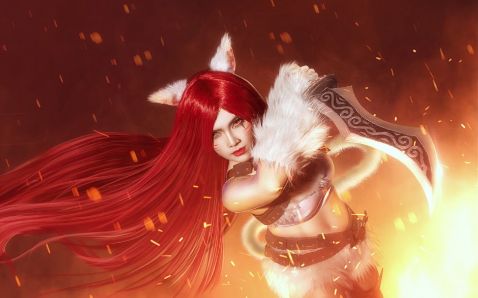 英雄联盟cosplay人物卡特琳娜图片
