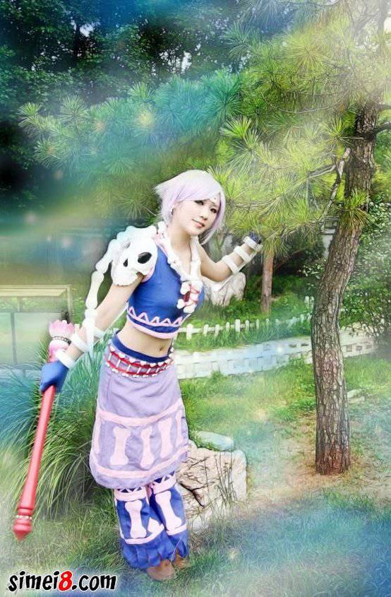 美女张蕴仪骨精灵cos图片