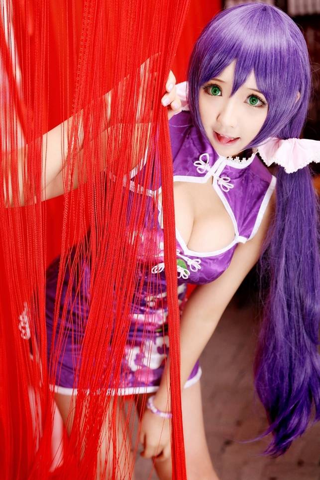 东条希紧身性感旗袍cos图片