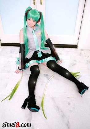 水原有纱Cosplay初音未来福利图欣赏