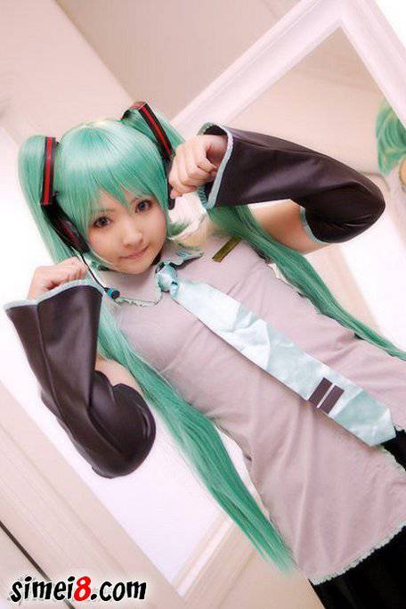 水原有纱Cosplay初音未来福利图欣赏