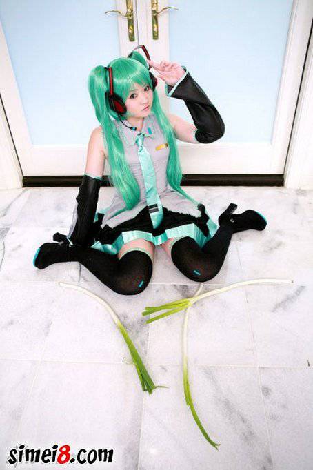 水原有纱Cosplay初音未来福利图欣赏