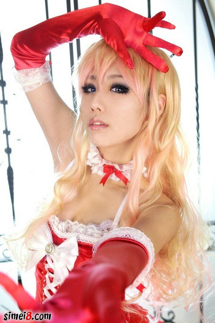 绝色美女性感圣诞cos图片