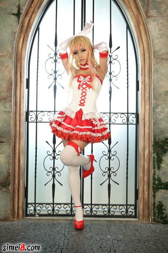 绝色美女性感圣诞cos图片
