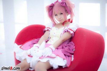 台湾妹子鹿目圆cos美图欣赏