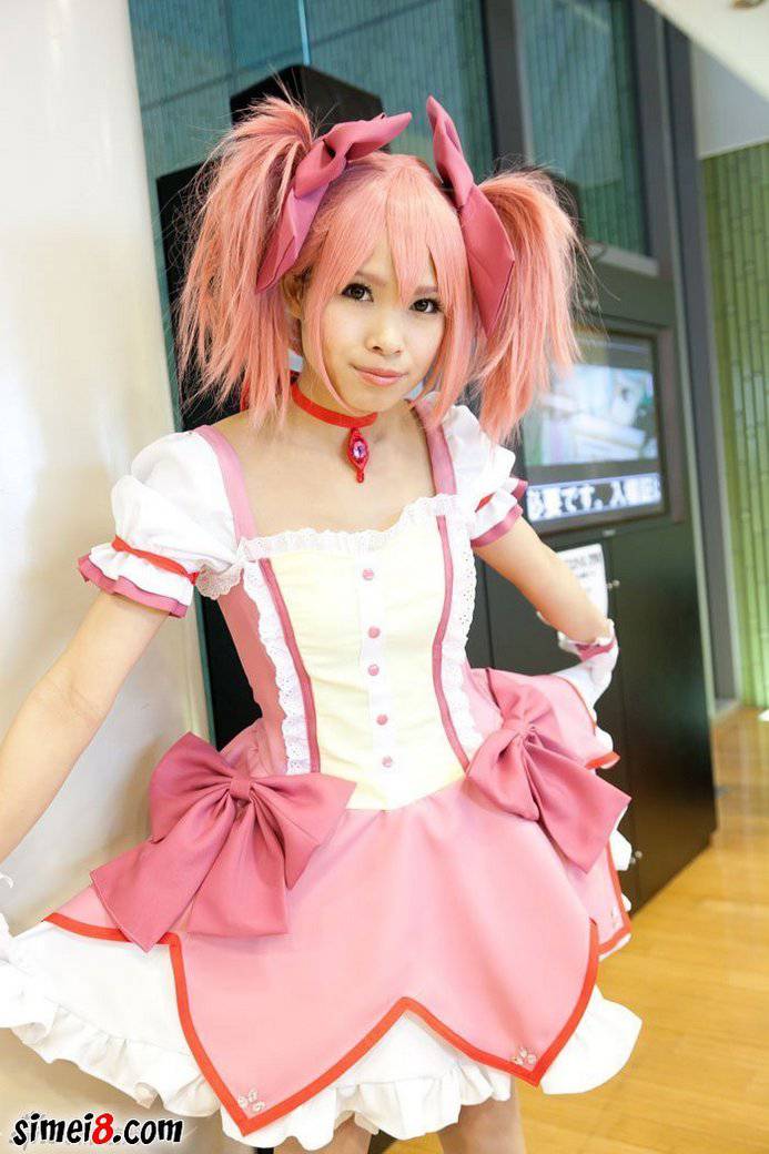 台湾妹子鹿目圆cos美图欣赏