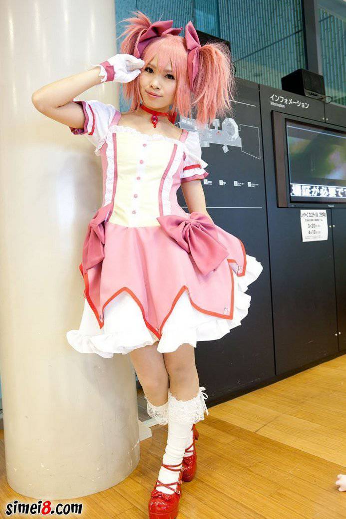 台湾妹子鹿目圆cos美图欣赏