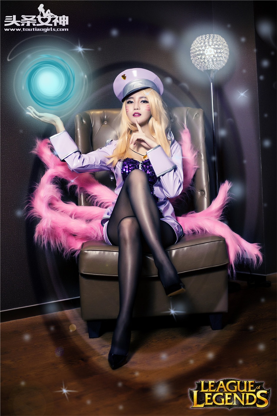 95后嫩模文雪黑丝诱惑性感cosplay写真