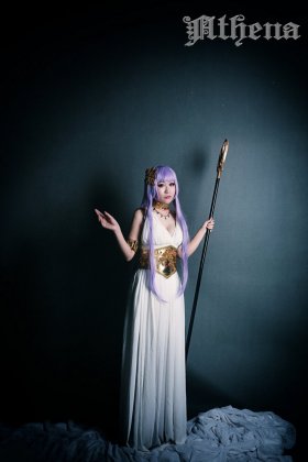 雅典娜cos走光精美图集欣赏