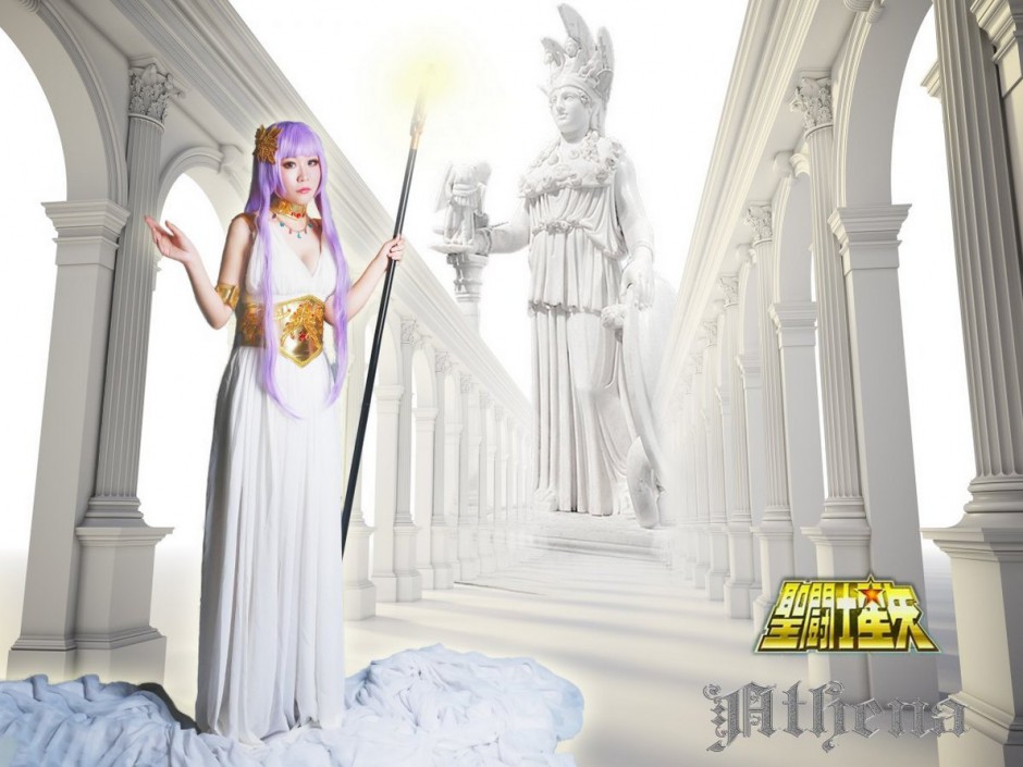 雅典娜cos走光精美图集欣赏