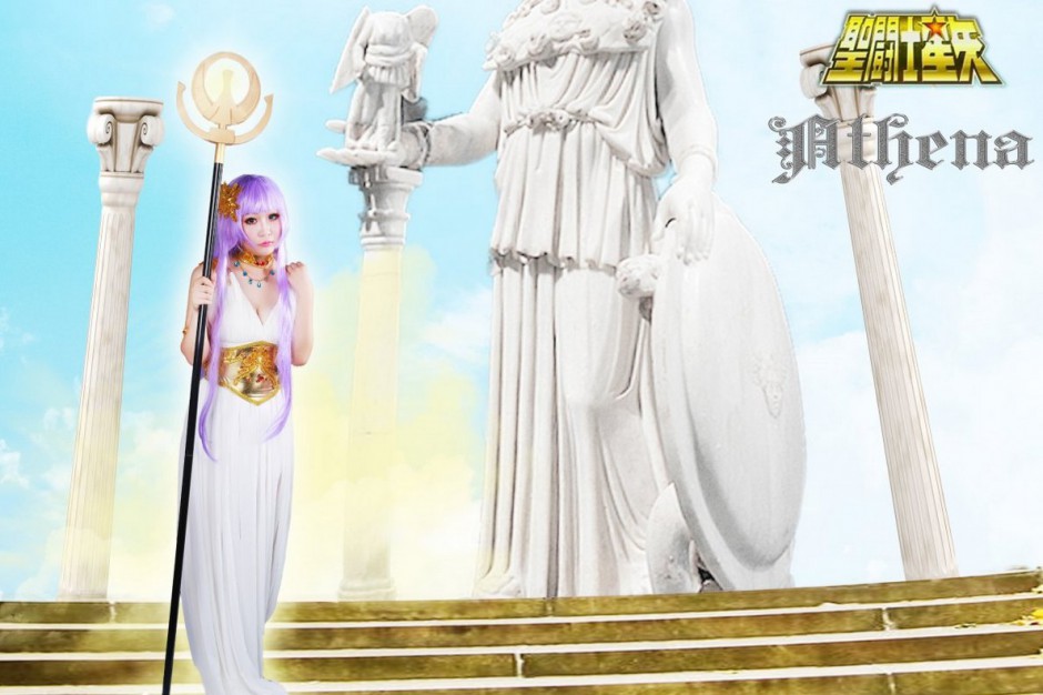 雅典娜cos走光精美图集欣赏