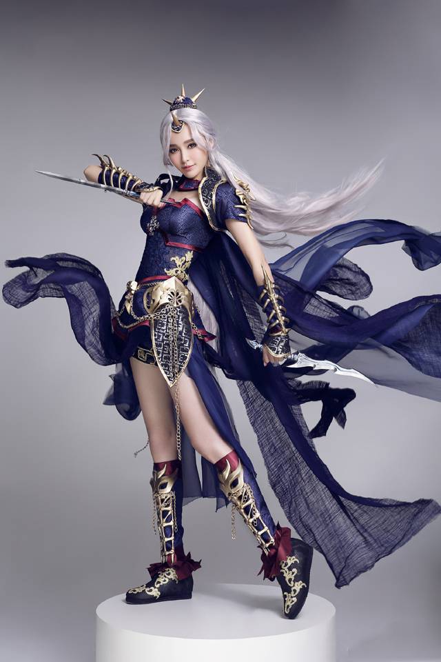 唐嫣游戏代言cosplay图性感美艳