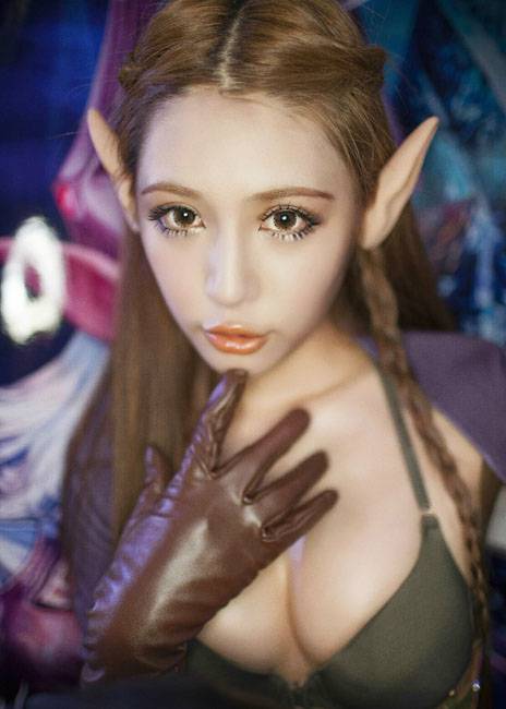 美女于芷晴cos精灵女王性感诱惑十足