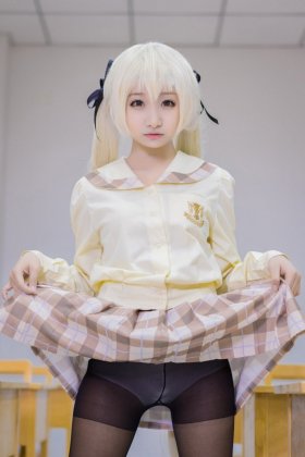 甜美可爱的春日野穹coser高清图片