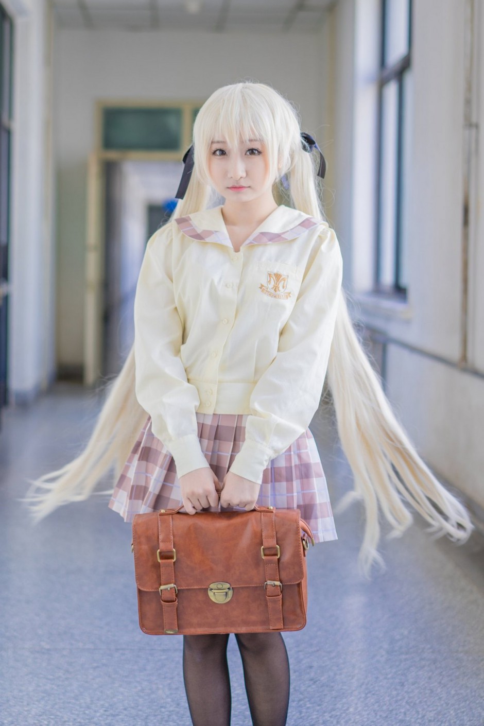 甜美可爱的春日野穹coser高清图片