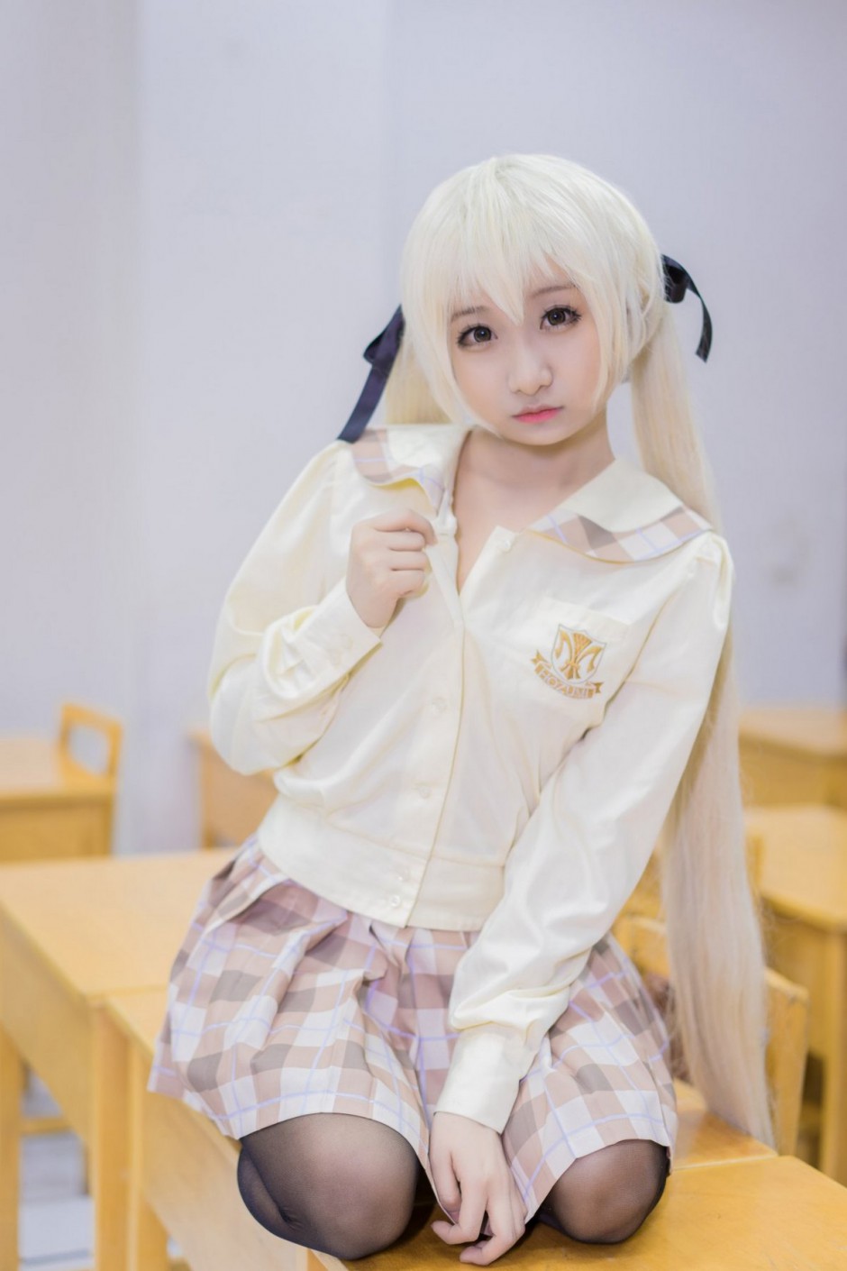 甜美可爱的春日野穹coser高清图片